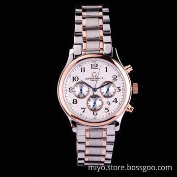 Multifunction Style Skeleton Automatic Watch in Stainless Steel Case and Bracelet, 3ATM WRC